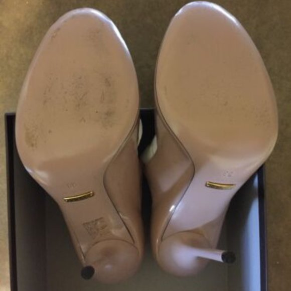 Gucci 4.5 inch pumps size 38 (7.5), patent-leather nude - Picture 3 of 5